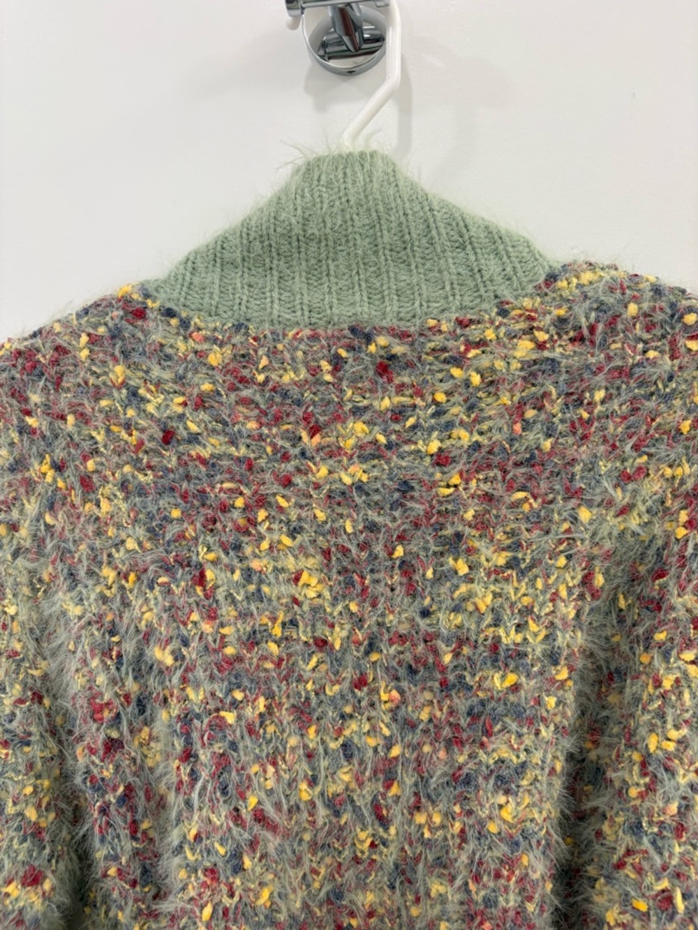 Anthropologie Raga Oversized Boucle Knit Mock Neck Sweater Size XS - Picture 15 of 16
